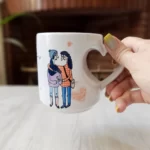 ماگ دسته قلبی سه بعدی